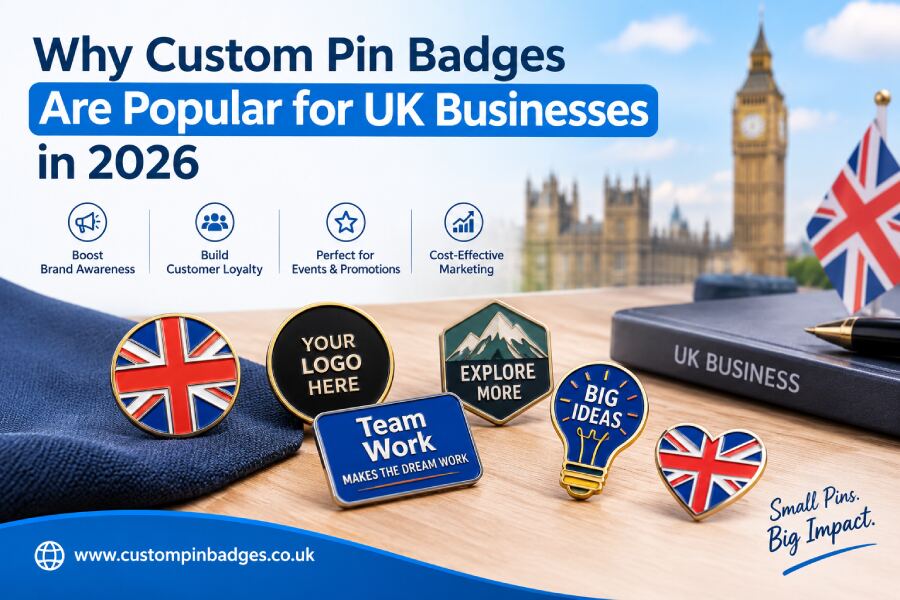 Custom Pin Badges for UK Businesses in 2026