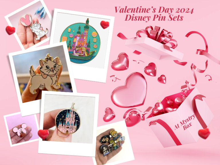 Valentine’s Day 2024 Disney Enamel Badges At Mystery Box